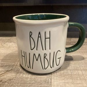 Rae dunn bah humbug double sided mug